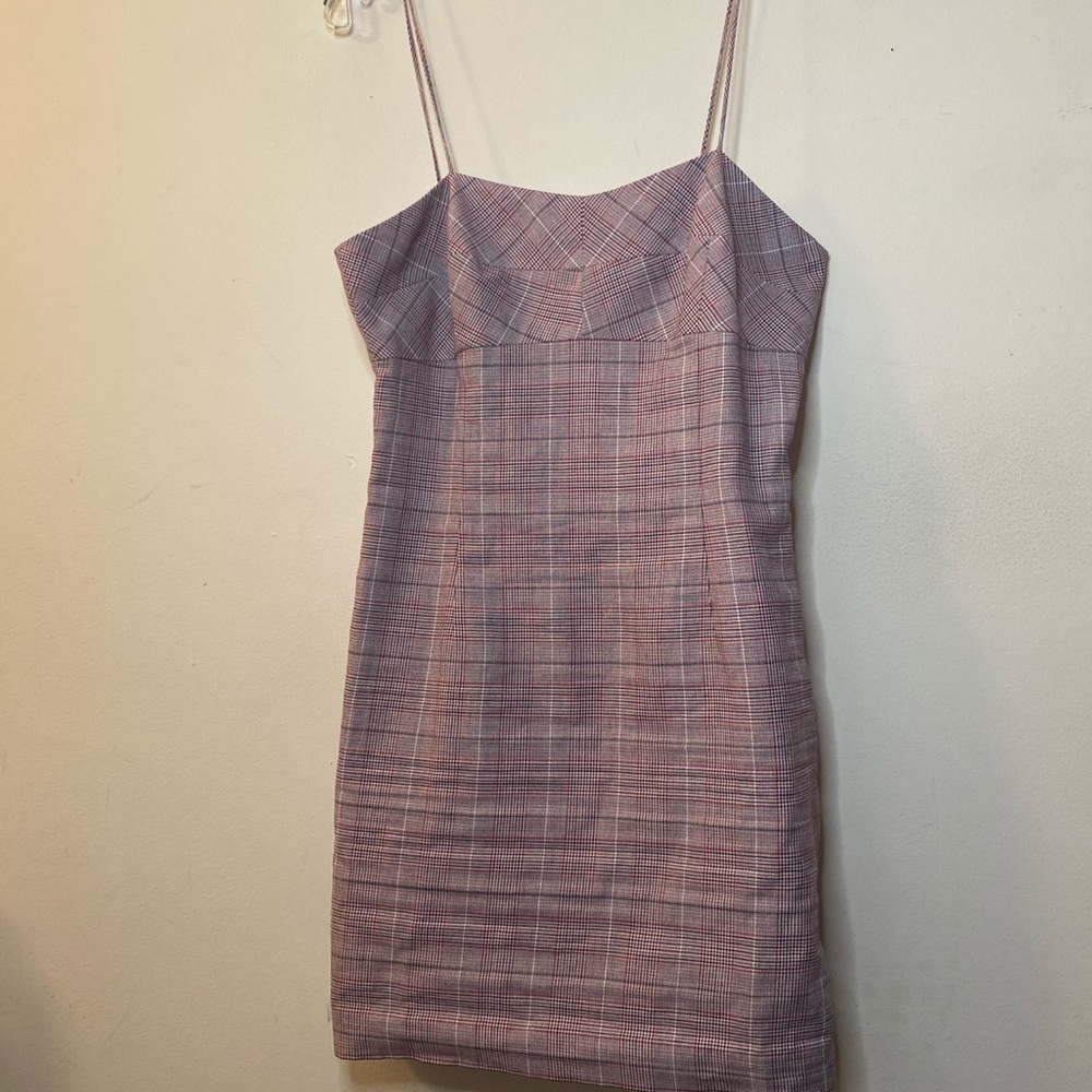 NWT intermix plaid strappy dress clueless 6 - Picture 3 of 5